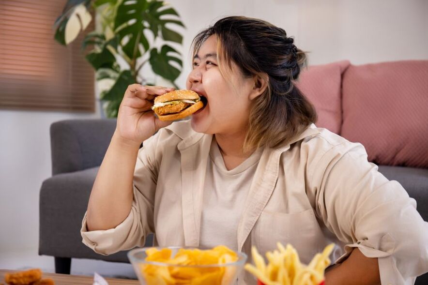 junk food leva ao excesso de peso